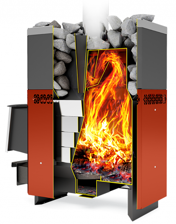 Печь для бани Теплодар Русь 18 ЛУ - 1min