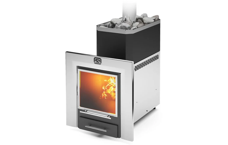 Печь для бани Теплодар Русь 18 ЛНЗП Профи Панорама