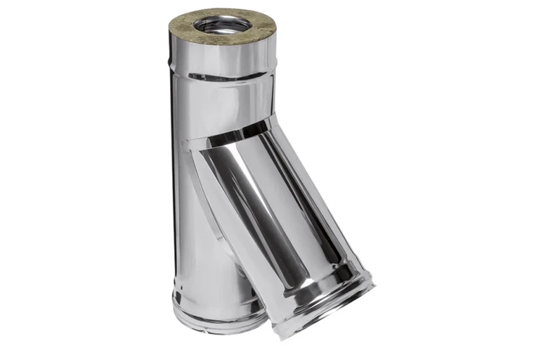 Ferrum HF сэндвич-тройник 135&deg; (430/0,8мм + нерж.) Ф200х280