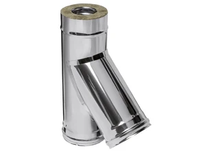 Ferrum HF сэндвич-тройник 135° (430/0,8мм + нерж.) Ф200х280