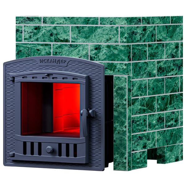 Печи Искандер в облицовке
